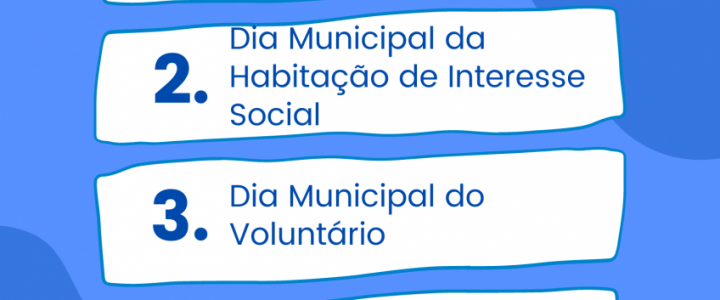 O que é a Lei Municipal nº 14.485/2007 – Datas comemorativas e eventos?