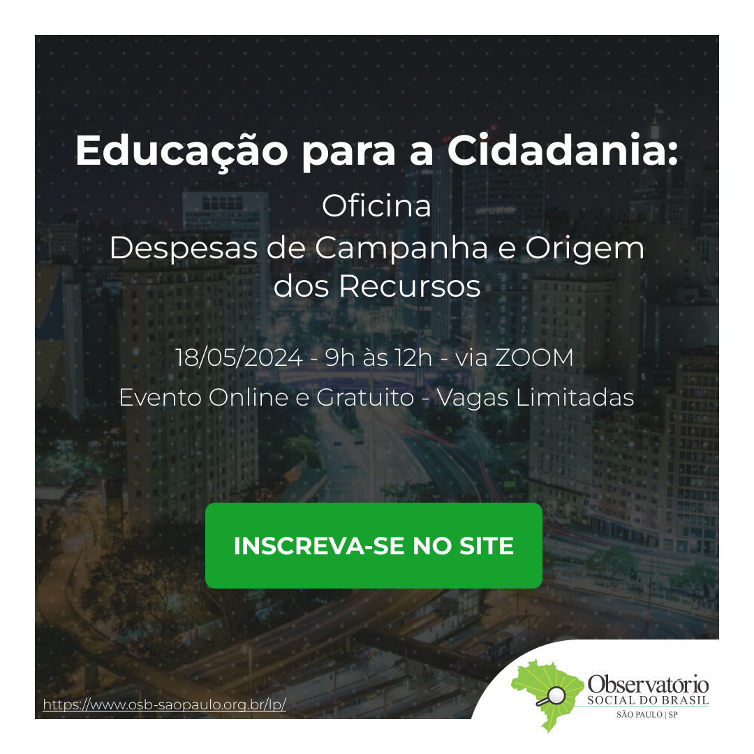 Oficina Online: Despesa de Campanha e Origem dos Recursos