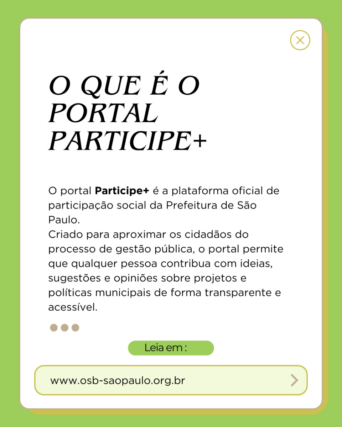 O que é o Portal Participe+